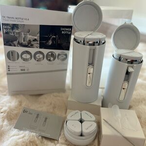 Tic Travel Bottles set/white
